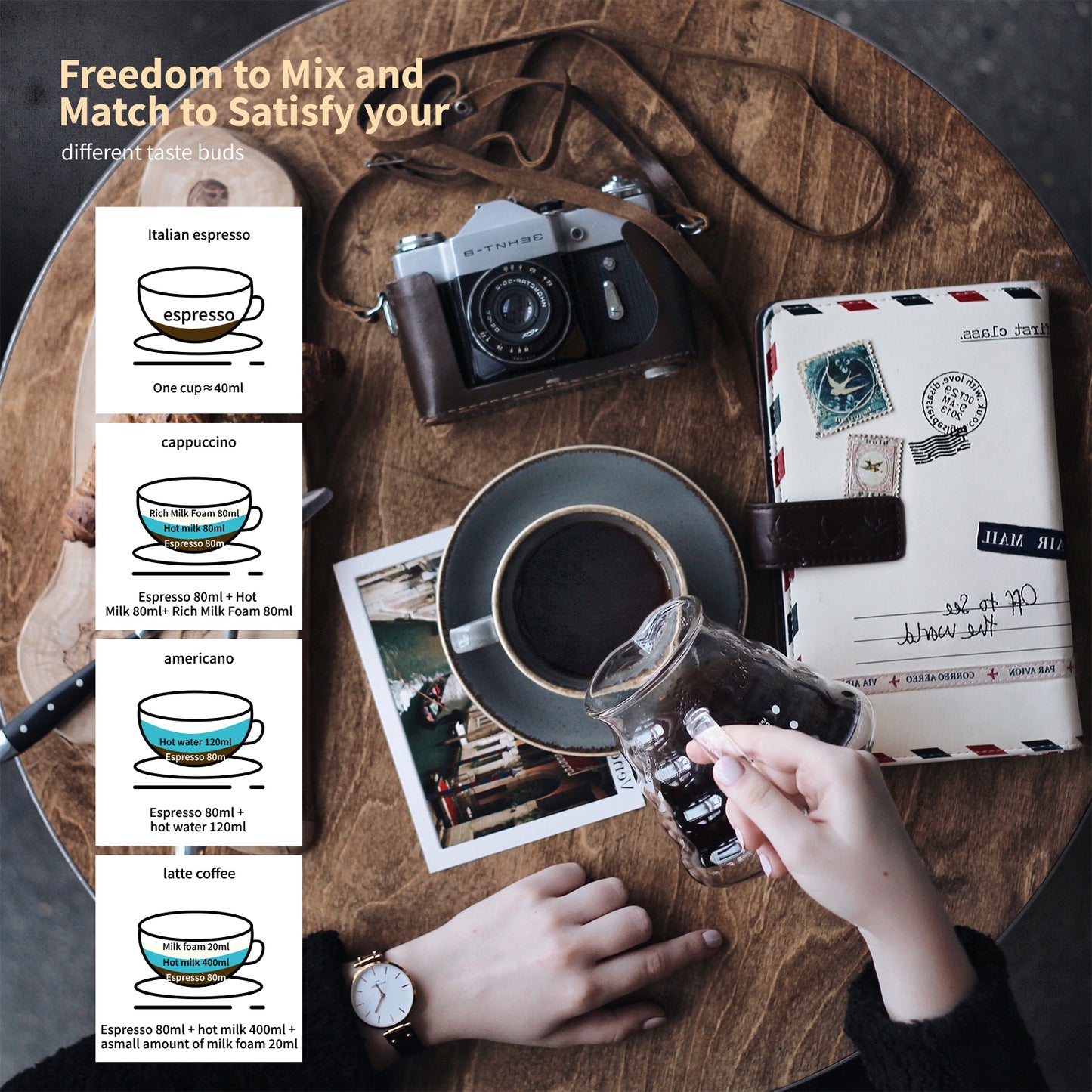 LAOION Cuban Coffee Maker, 6 Cup Electric Espresso Coffee Maker, 300ml Portable Cafeteras Electricas Modernas, Electric Moka Pot with Detachable Base & Overheat Protection, Coffee Gift for Home Travel